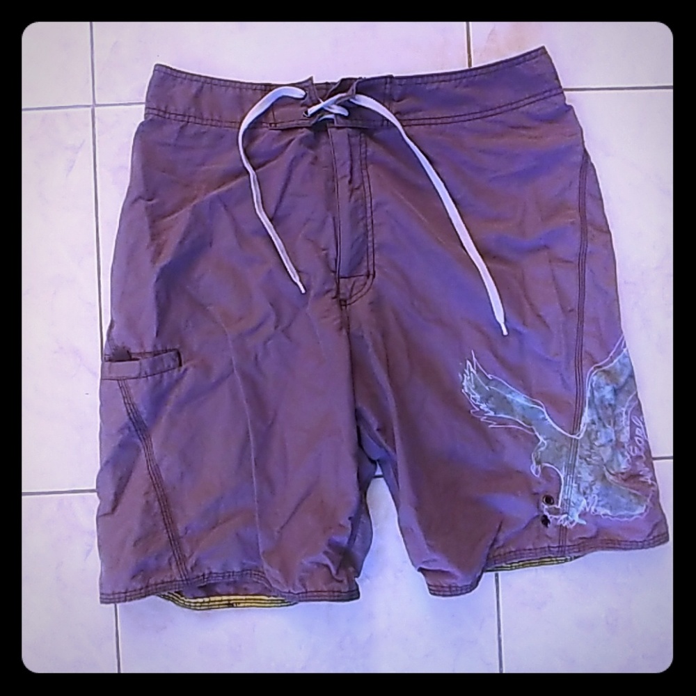 American Eagle Zippered Board Shorts